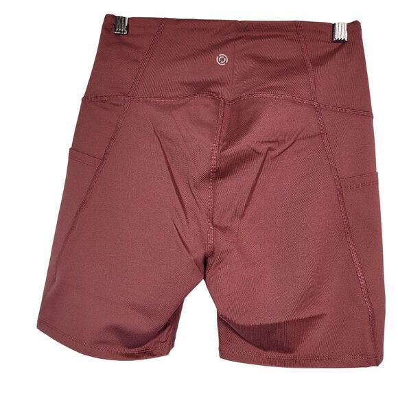 Core 10 Women's High-Waisted Yoga Shorts Slim Fit With Pockets Pink Small - Picture 2 of 8